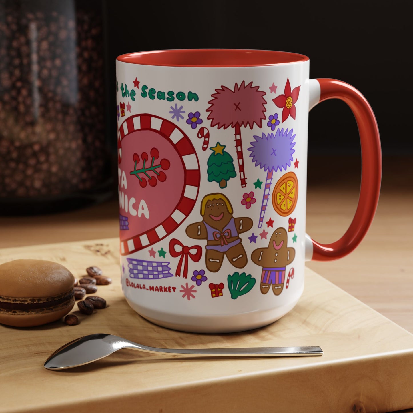 Christmas in Santa Monica - *BIG* Coffee Mug (15oz)