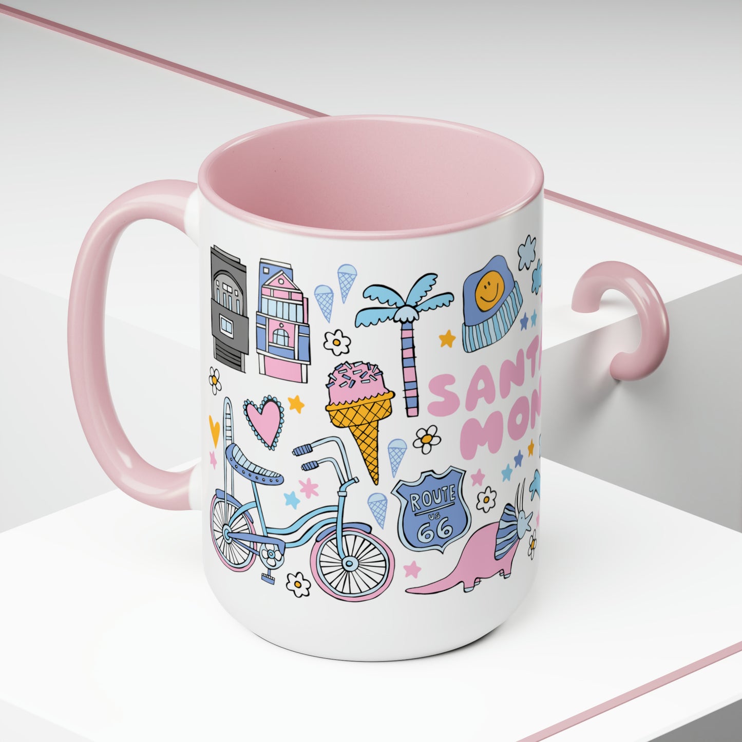 Santa Monica - *BIG* Coffee Mug (15oz)