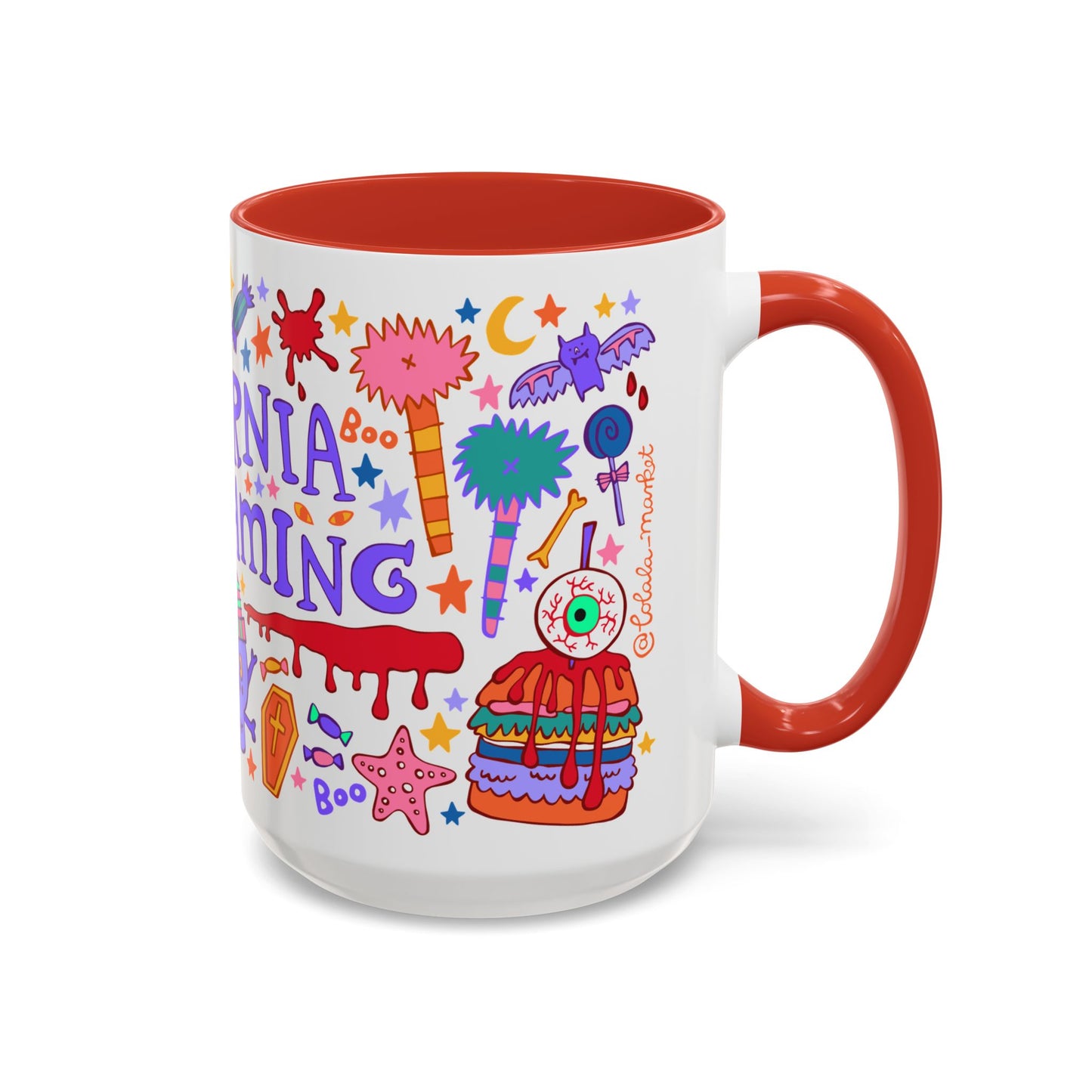 California Screaming - *BIG* Coffee Mug (15oz, red)