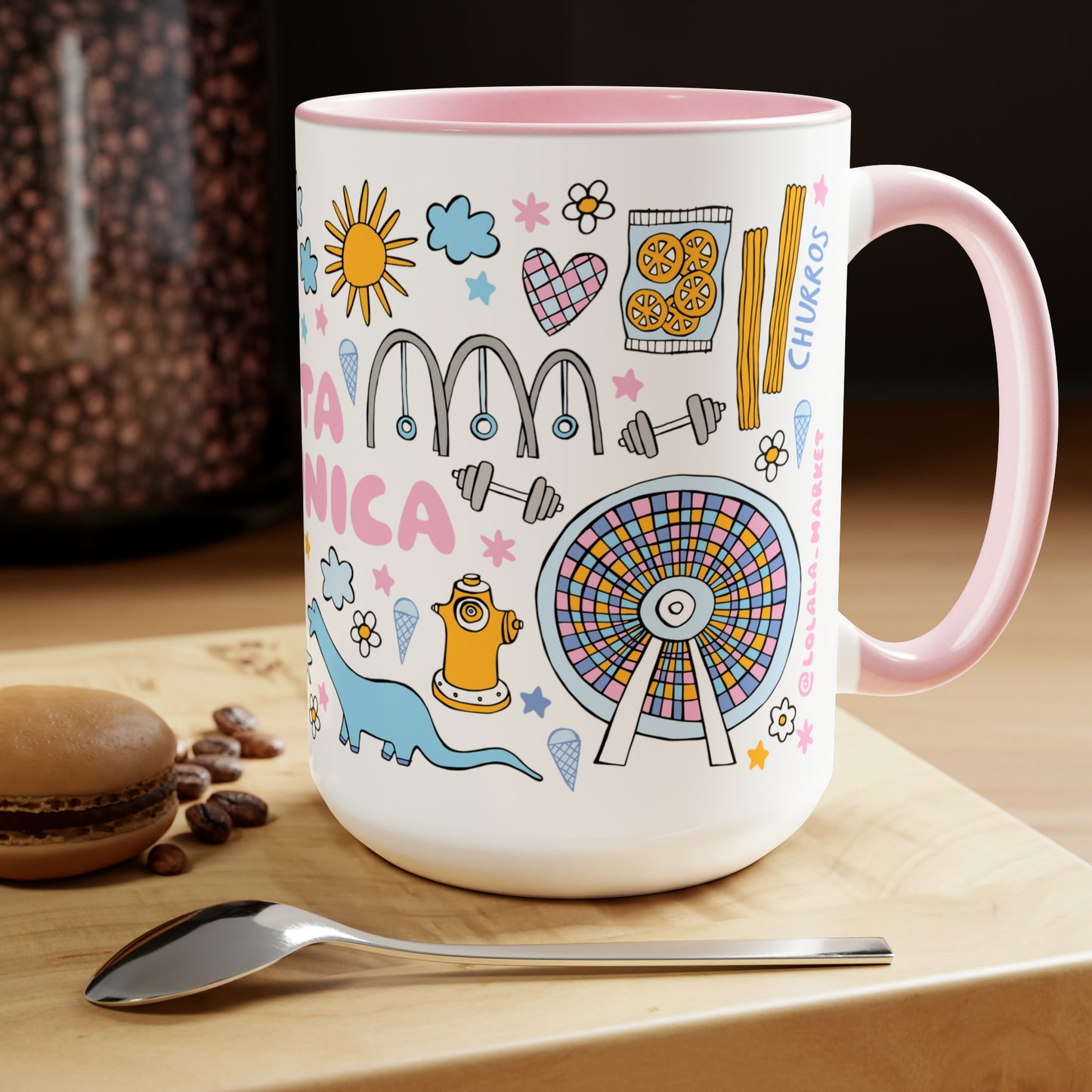 Santa Monica - *BIG* Coffee Mug (15oz)