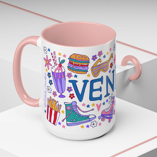 Venice - *BIG* Coffee Mug (15oz, pink)