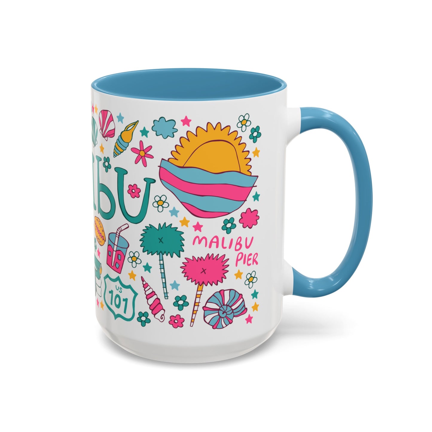 Malibu - *BIG* Coffee Mug (15oz, blue)