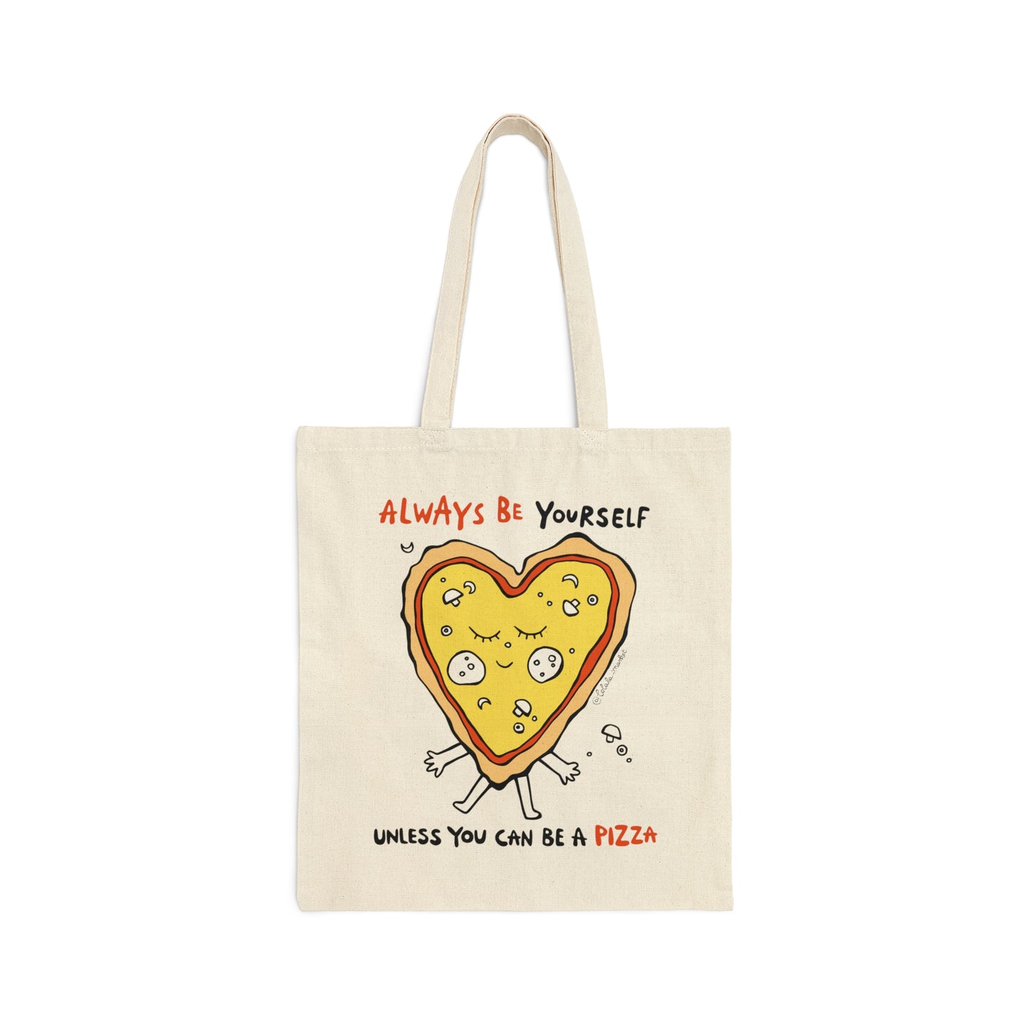 Pizza - Cotton Canvas Tote Bag