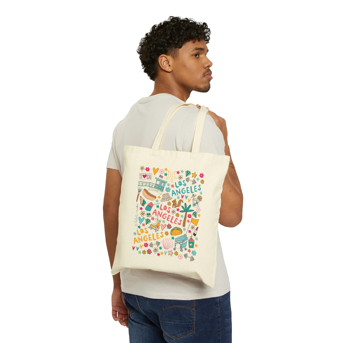 Los Angeles - Cotton Canvas Tote Bag