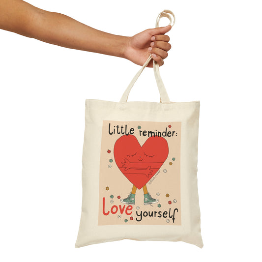 Love Yourself - Cotton Canvas Tote Bag