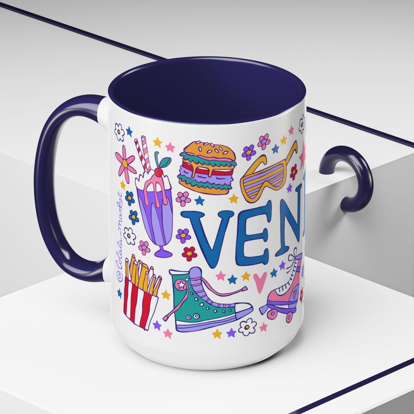 Venice - *BIG* Coffee Mug (15oz, dark blue)