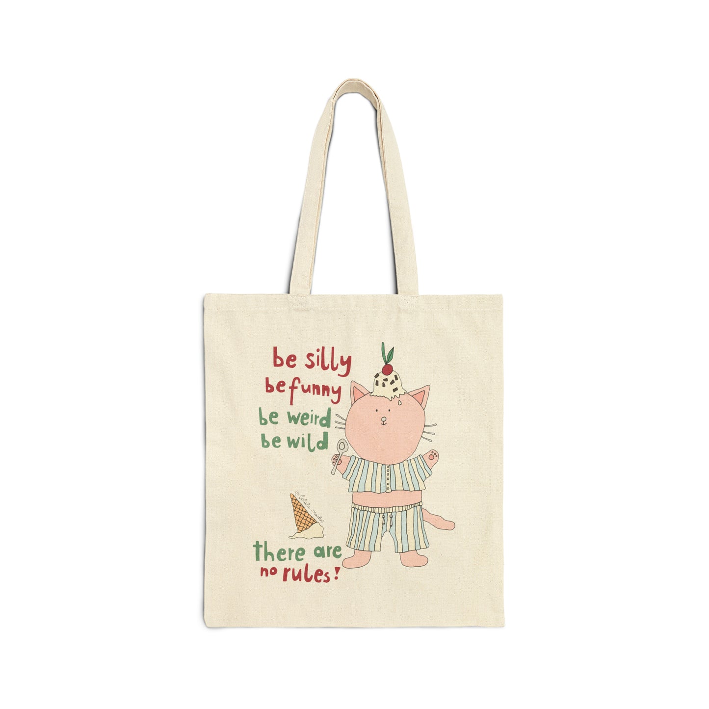 No Rules - Cotton Canvas Tote Bag