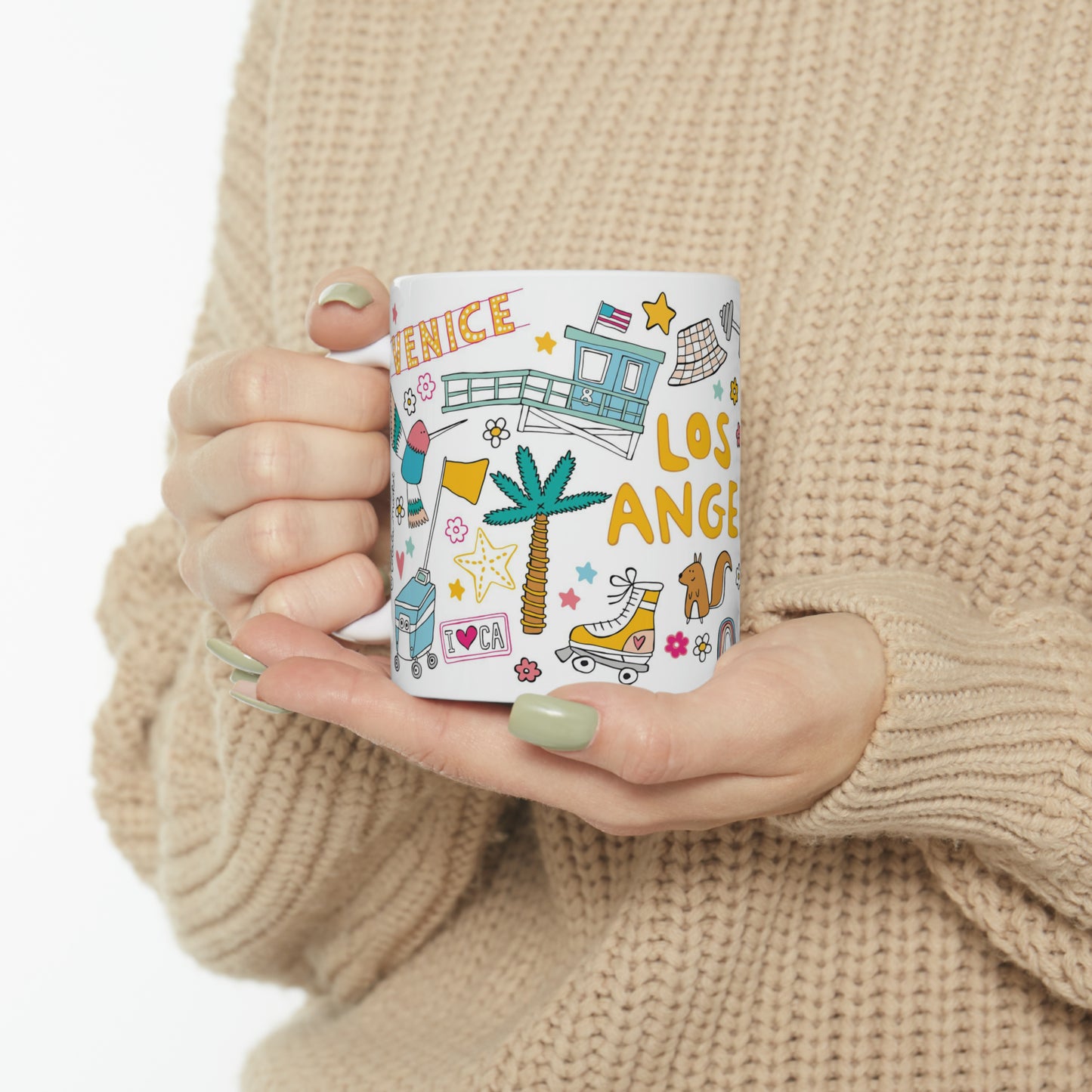 Los Angeles Coffee Mug - YELLOW (11oz)