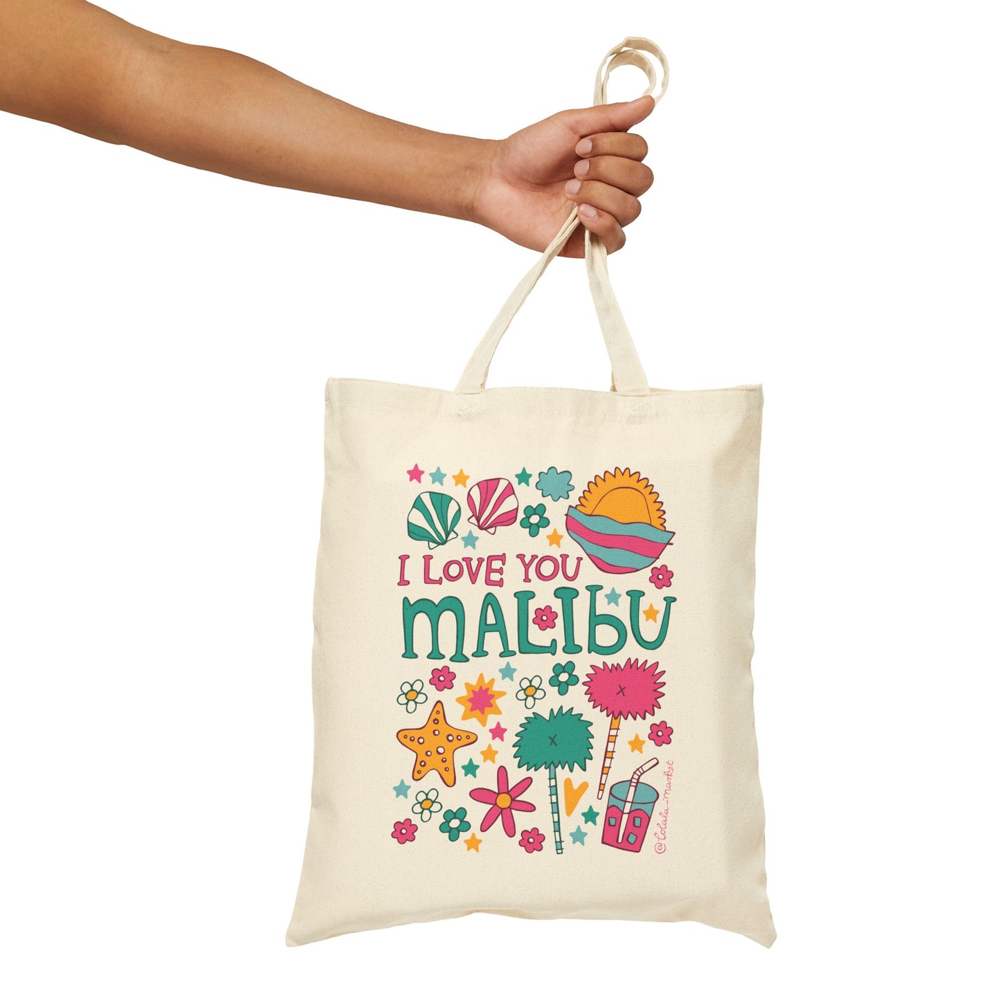 Malibu - Cotton Canvas Tote Bag