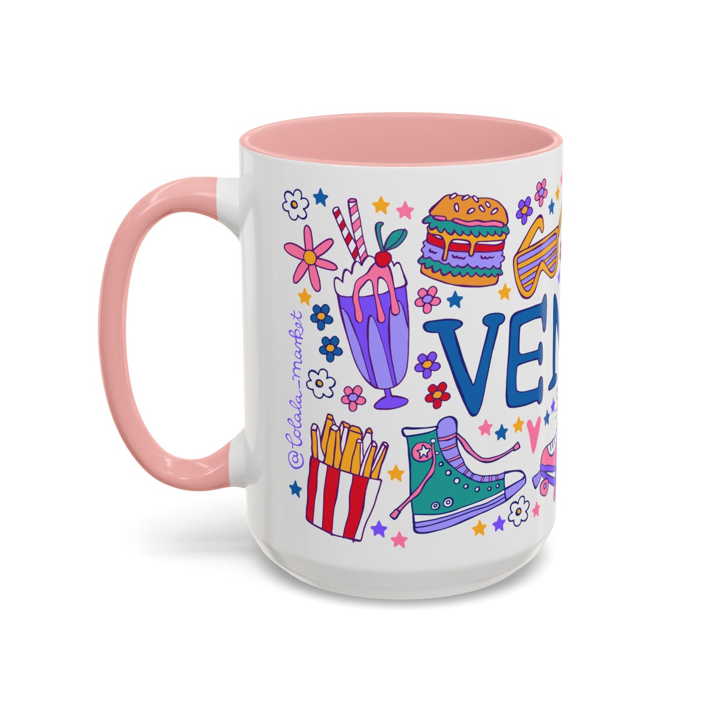 Venice - *BIG* Coffee Mug (15oz, pink)