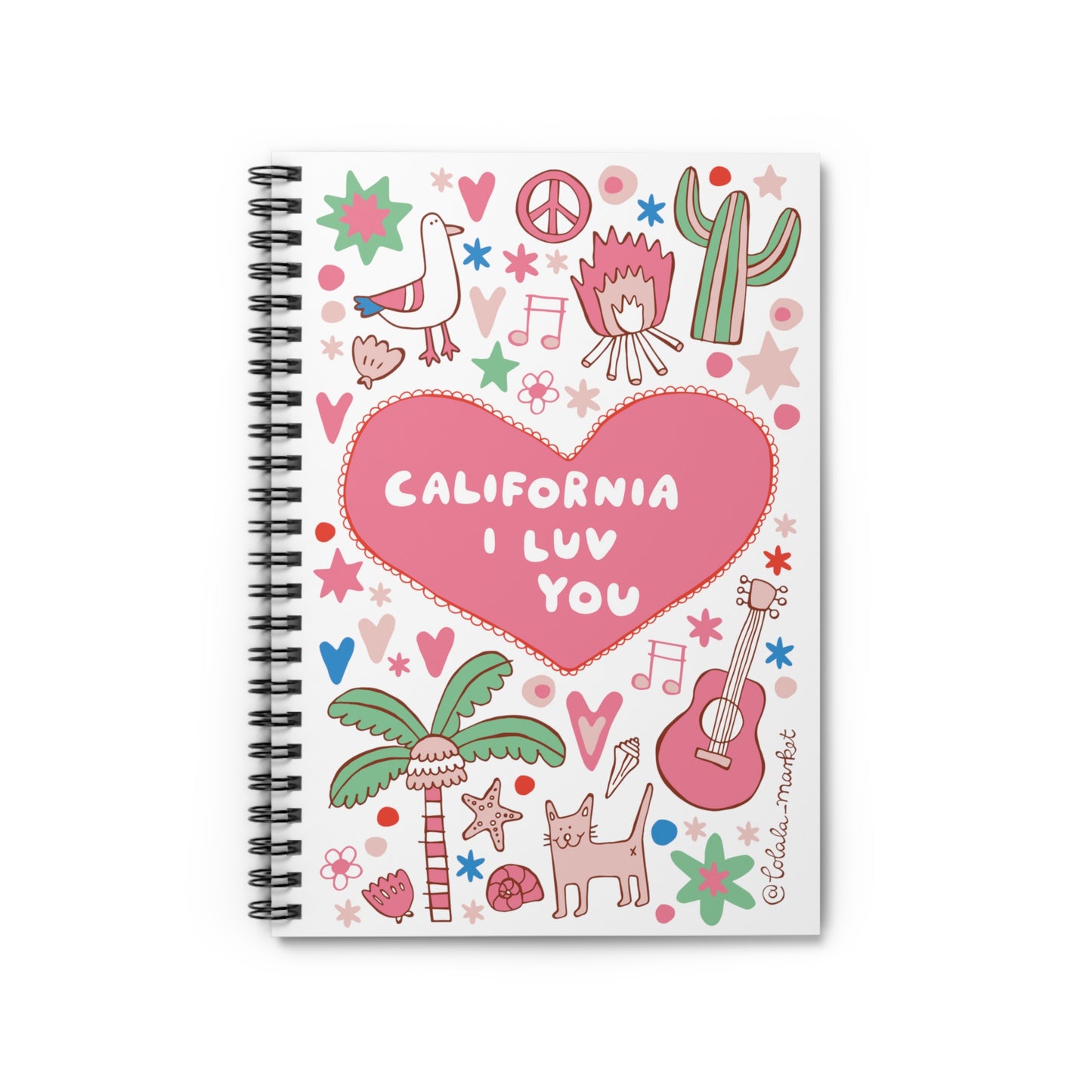 California I Luv You - Spiral Notebook (Ruled Line)