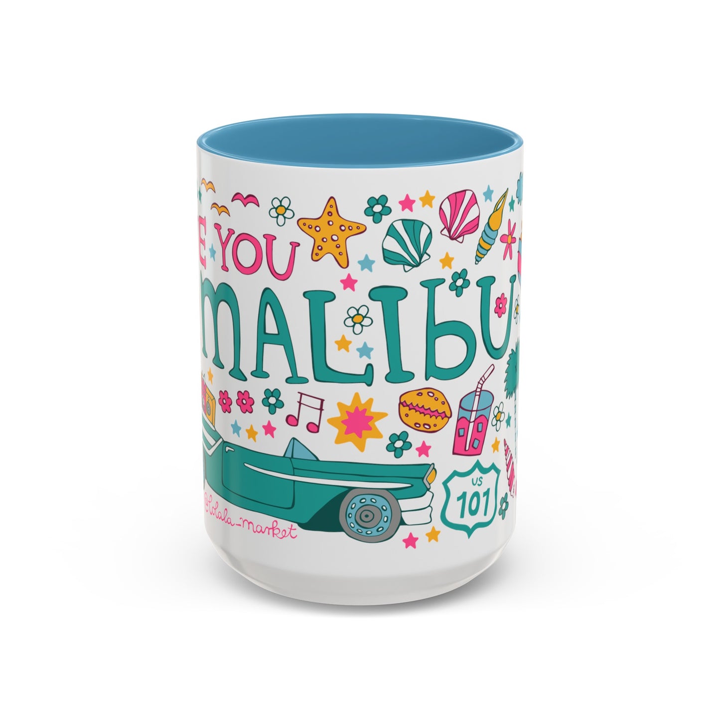 Malibu - *BIG* Coffee Mug (15oz, blue)