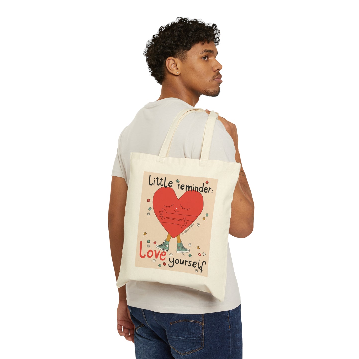 Love Yourself - Cotton Canvas Tote Bag