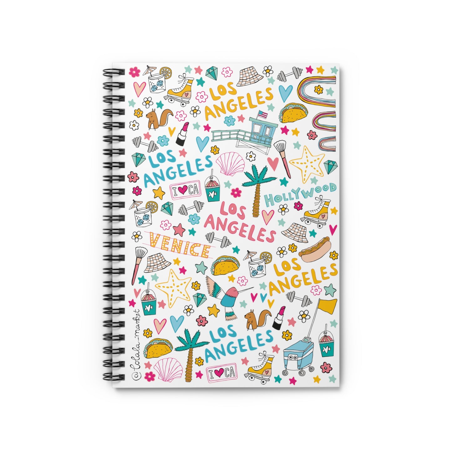 Los Angeles Spiral Notebook (Ruled Line)