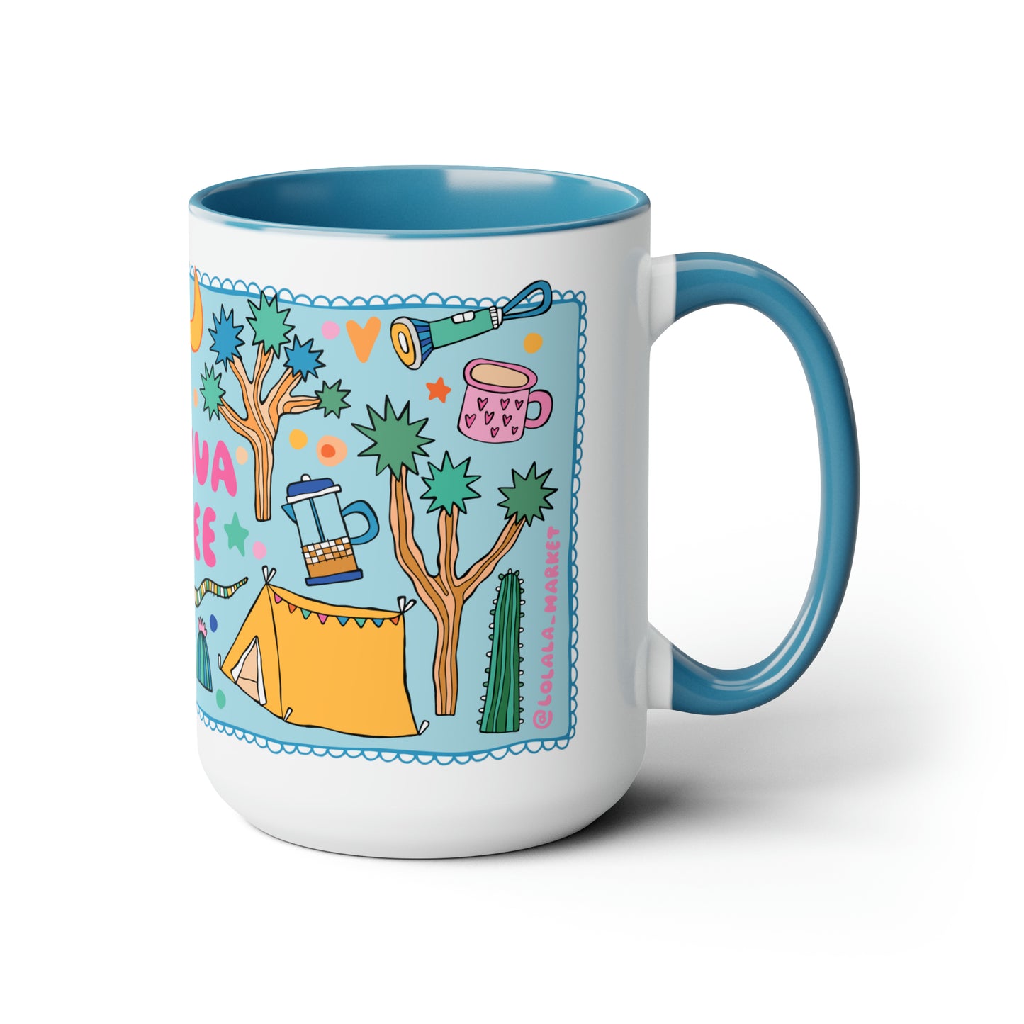 Joshua Tree - *BIG* Coffee Mug (15oz, blue)