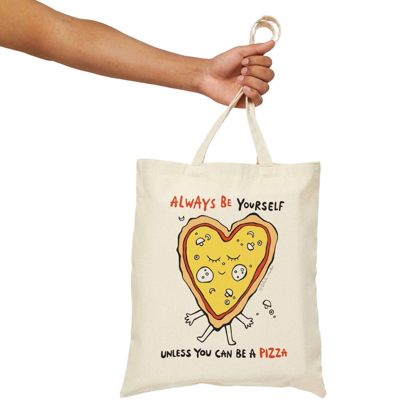 Pizza - Cotton Canvas Tote Bag