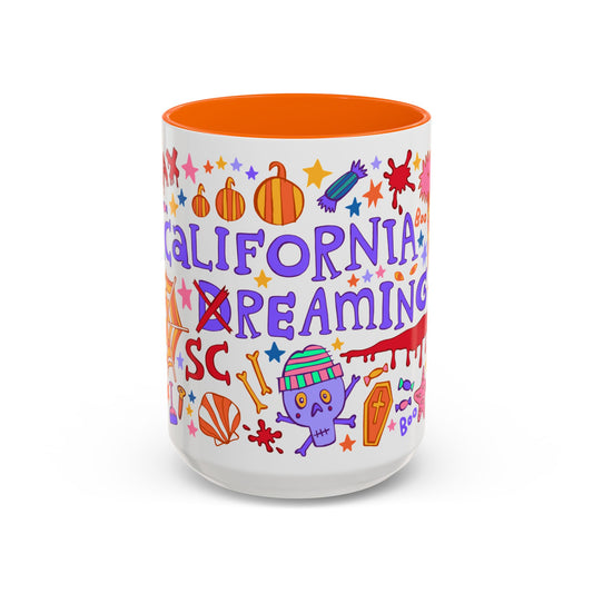 California Screaming - *BIG* Halloween Mug (15oz, orange)
