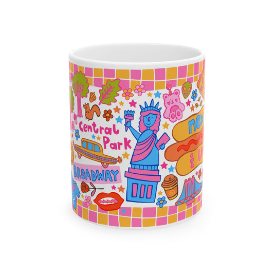 New York - Coffee Mug (11oz, Confetti)