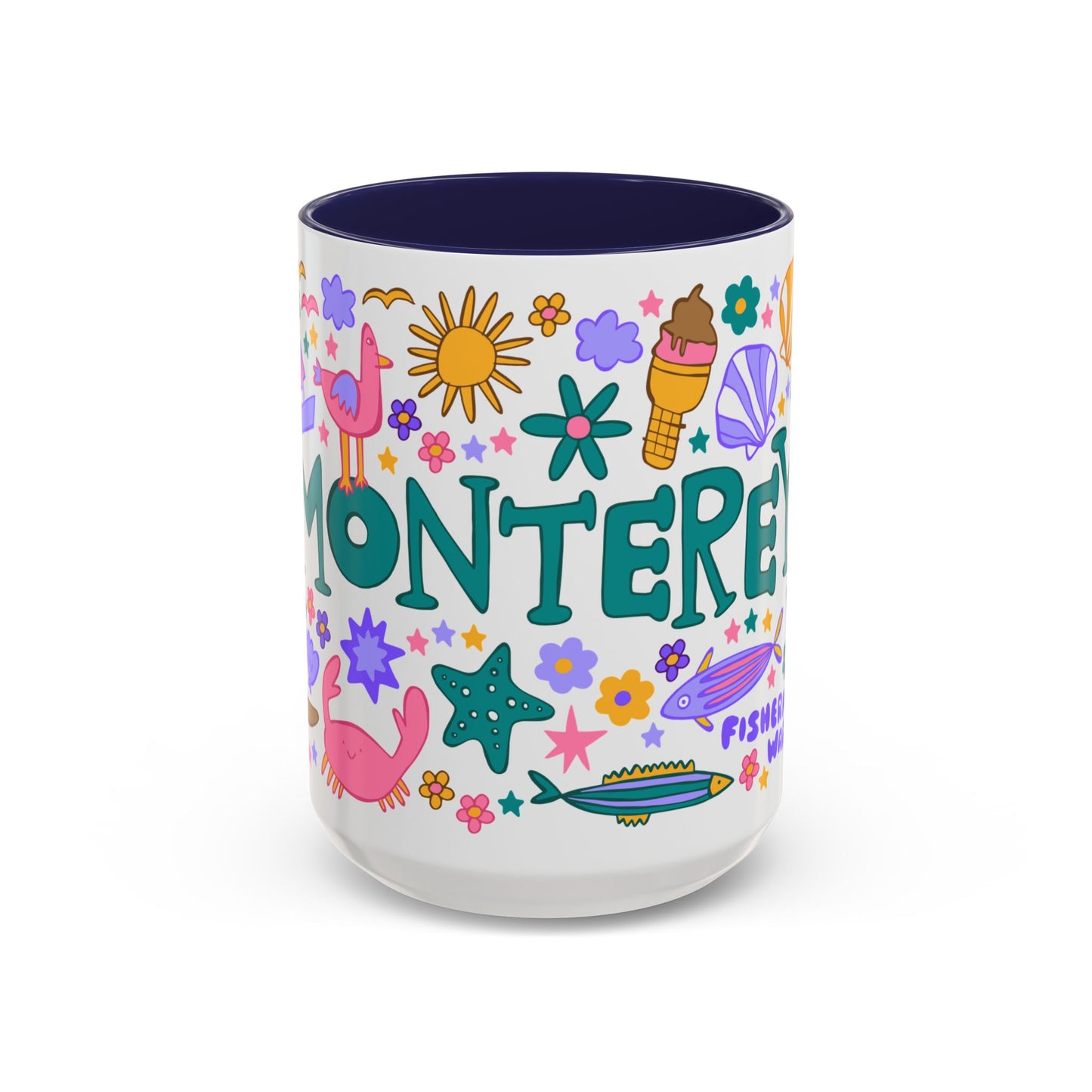 *NEW* Monterey - *BIG* Coffee Mug (15oz, dark blue)