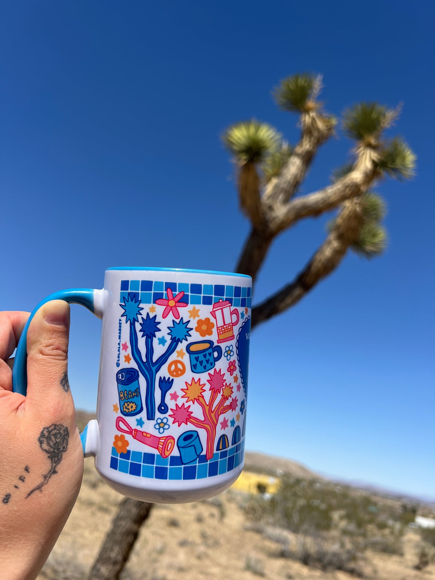 *NEW* Joshua Tree Mug (15oz, blue)