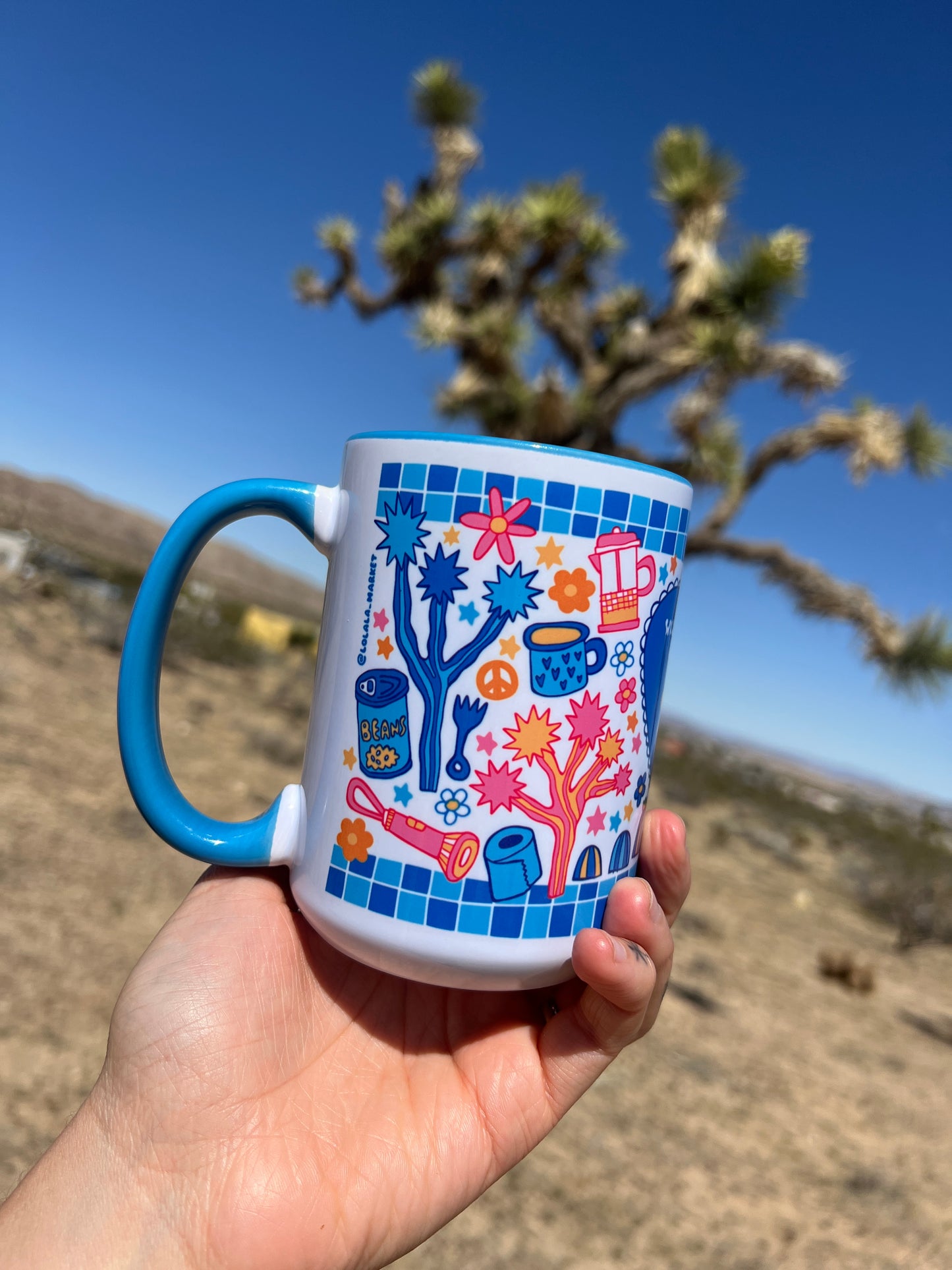 *NEW* Joshua Tree Mug (15oz, blue)