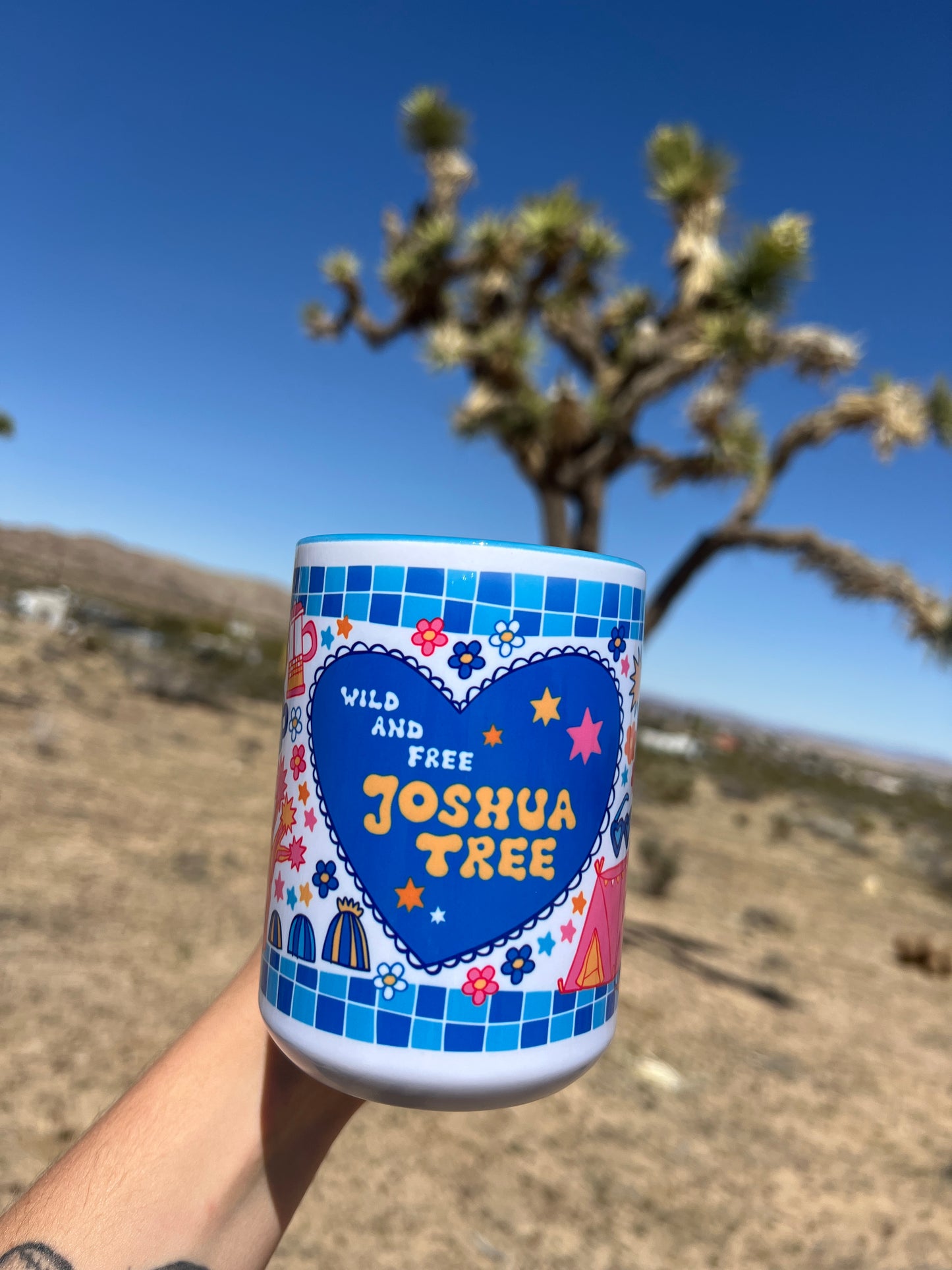 *NEW* Joshua Tree Mug (15oz, blue)