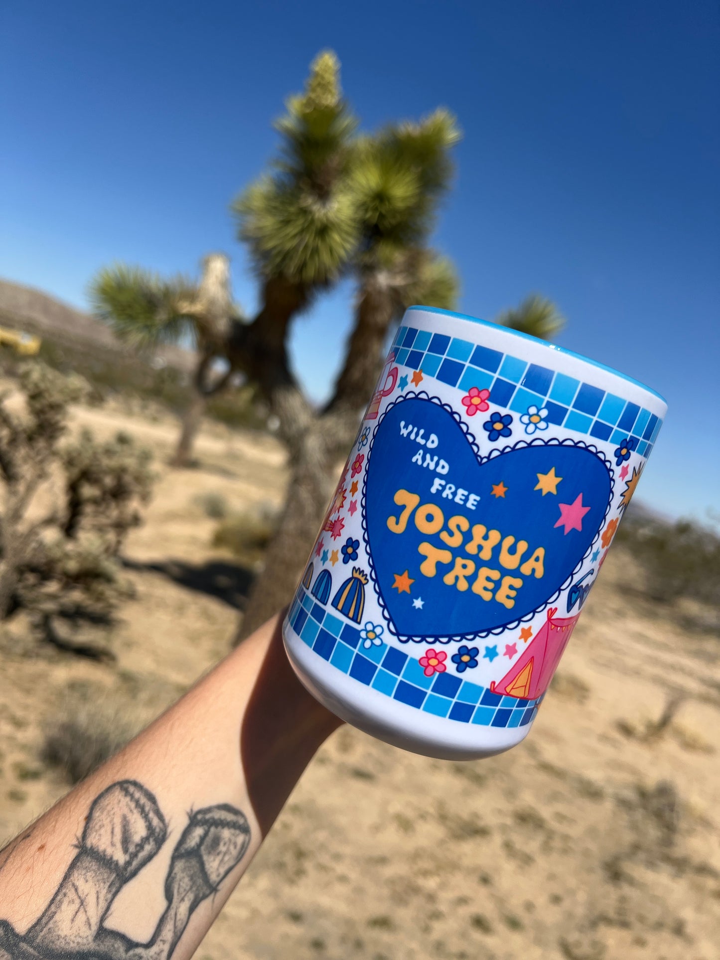 *NEW* Joshua Tree Mug (15oz, blue)