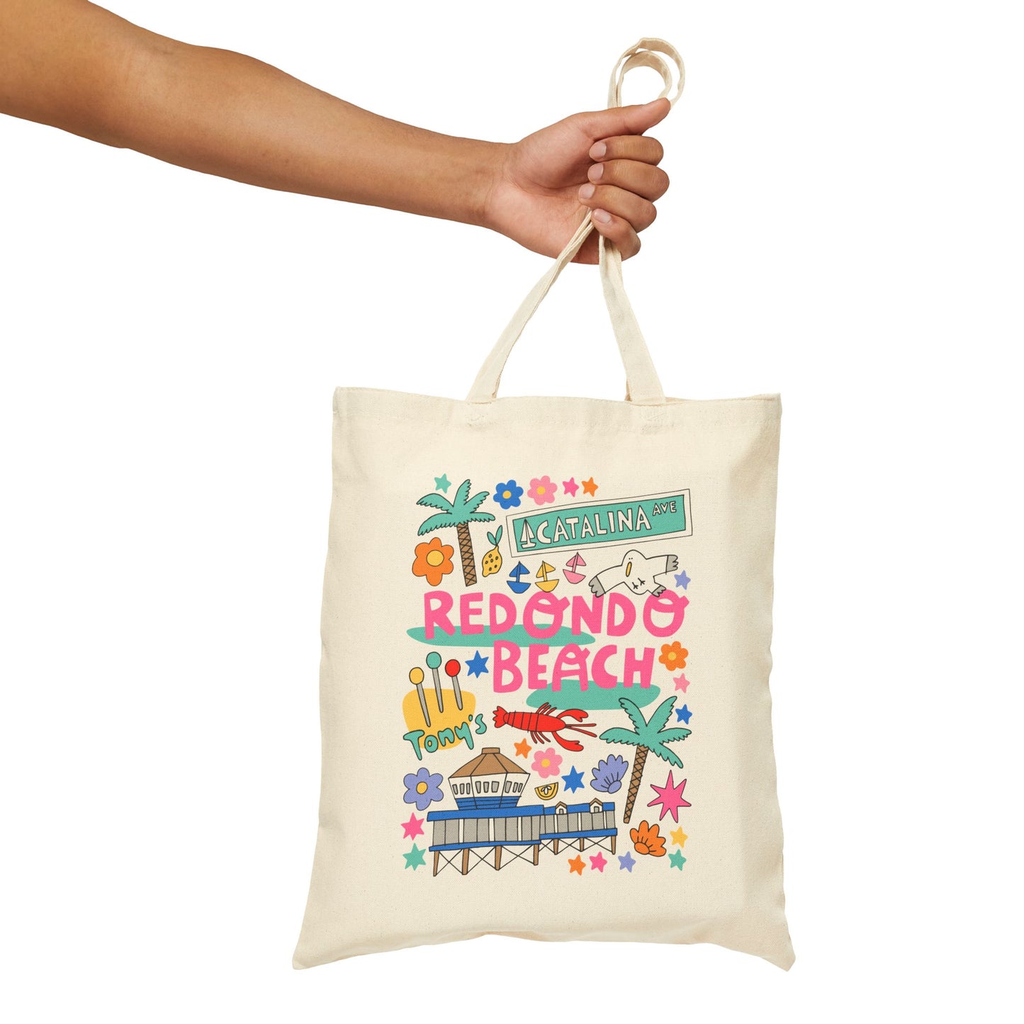 Redondo Beach Tote Bag (PINK)