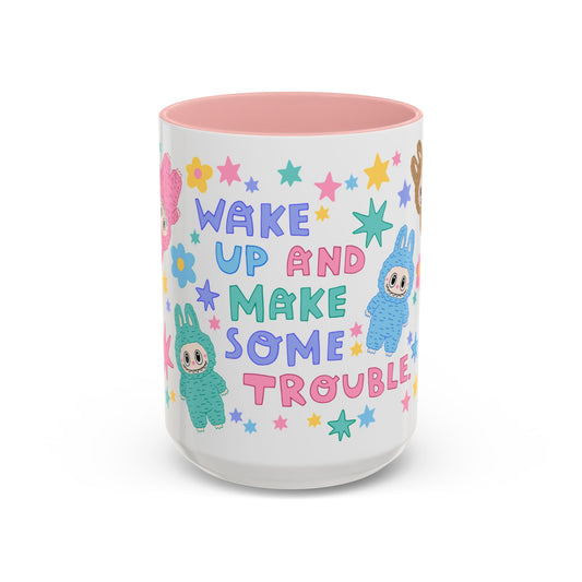*NEW* Labubu inspired Coffee Mug (15oz, pink)