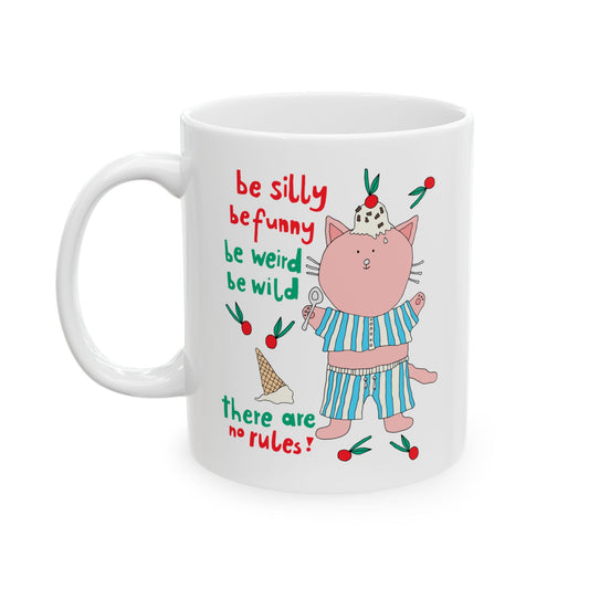 No Rules Cat - Coffee Mug (11oz)