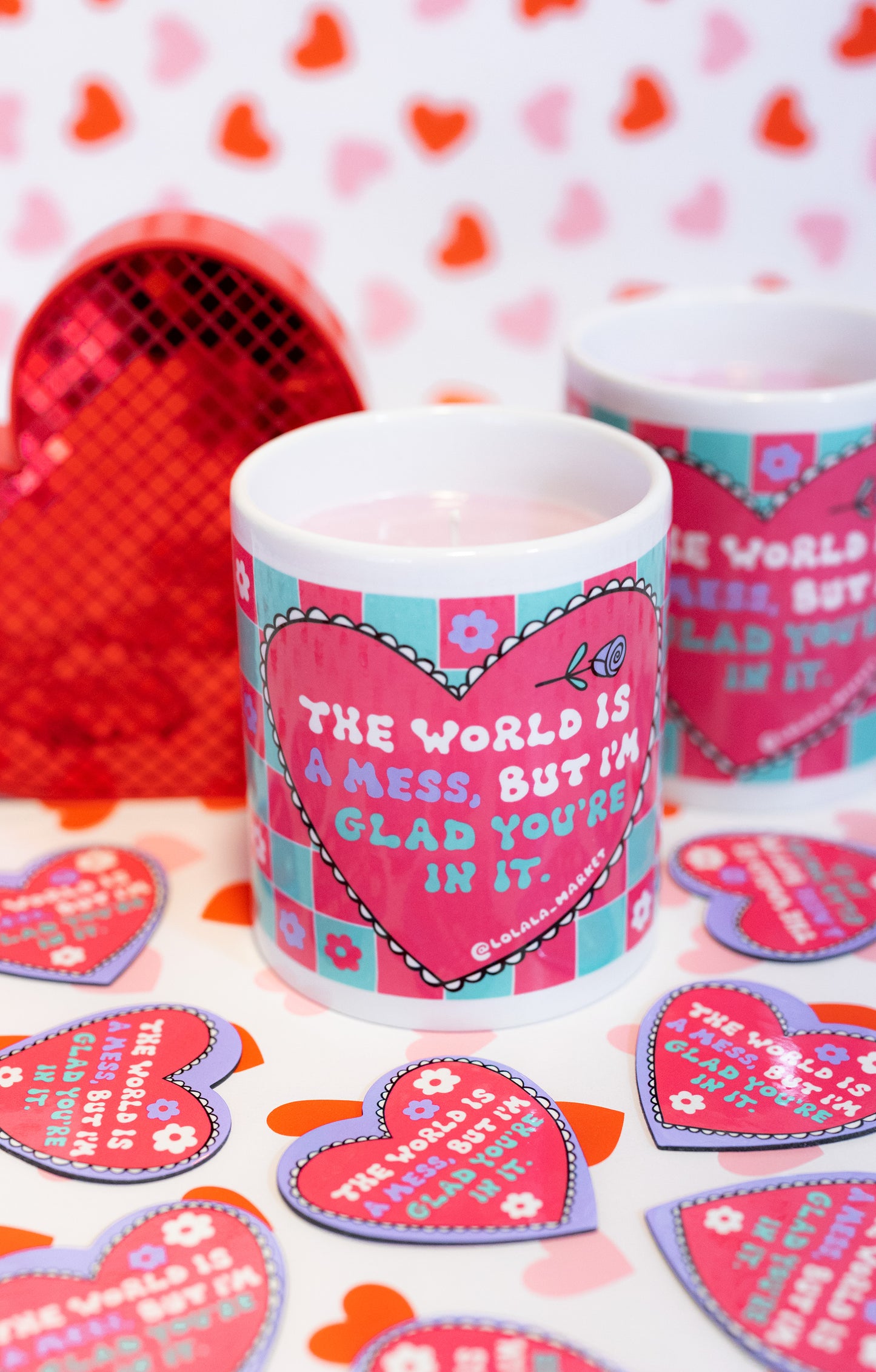 The World Is A Mess - Sweet Vanilla Scented Candle