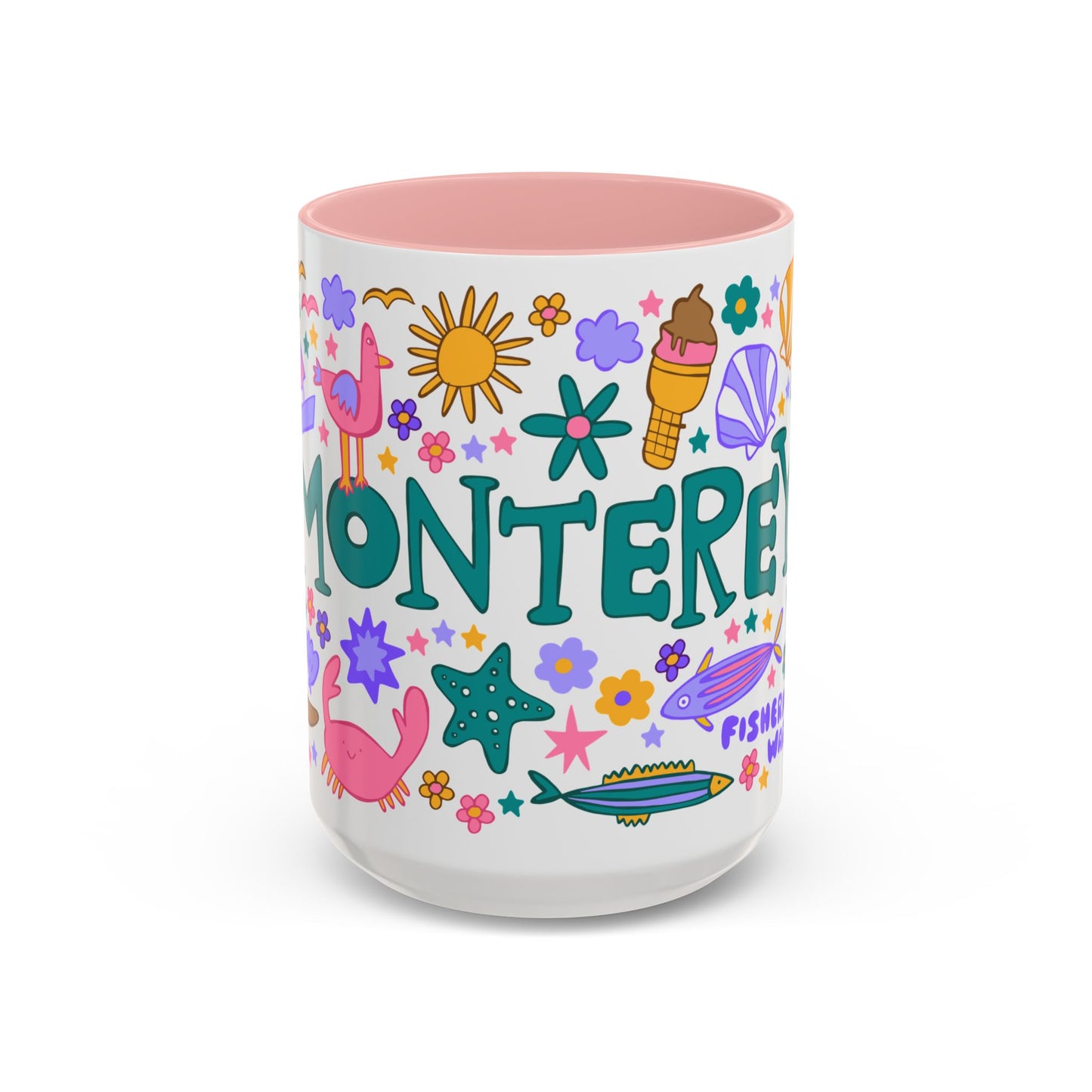 *NEW* Monterey - *BIG* Coffee Mug (15oz, pink)