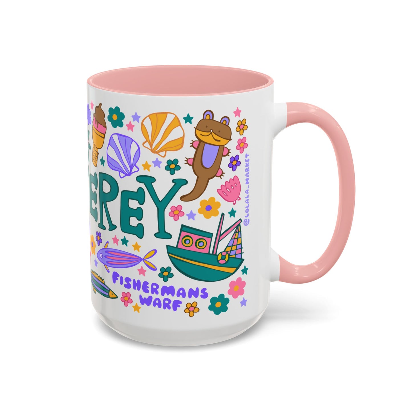 *NEW* Monterey - *BIG* Coffee Mug (15oz, pink)