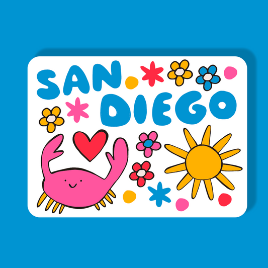 *NEW* San Diego Magnet - Crab (PINK)