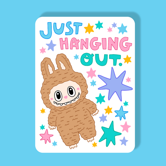 *NEW* Labubu inspired magnet (Just hanging out)