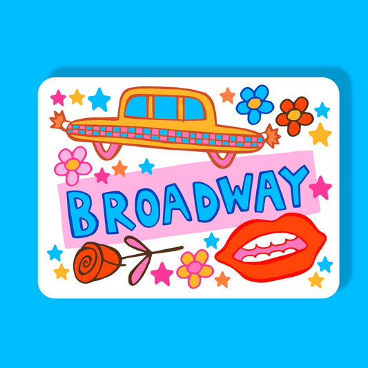 New York Magnet - Broadway (Confetti)