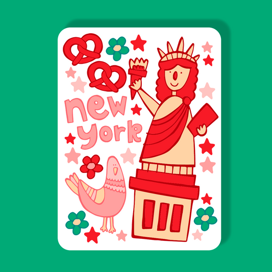 New York Magnet - Statue of Liberty (Pizza)
