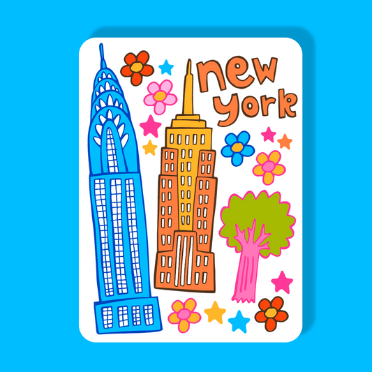 New York Magnet - Skyscrapers (Confetti)