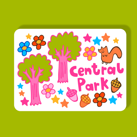 New York Magnet - Central Park (Confetti)